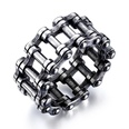 Moda cadena de bicicleta anillo de acero de titanio anillo de cadena de locomotora de acero inoxidablepicture23